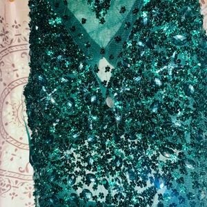 Sparkling Green Sequin Dress